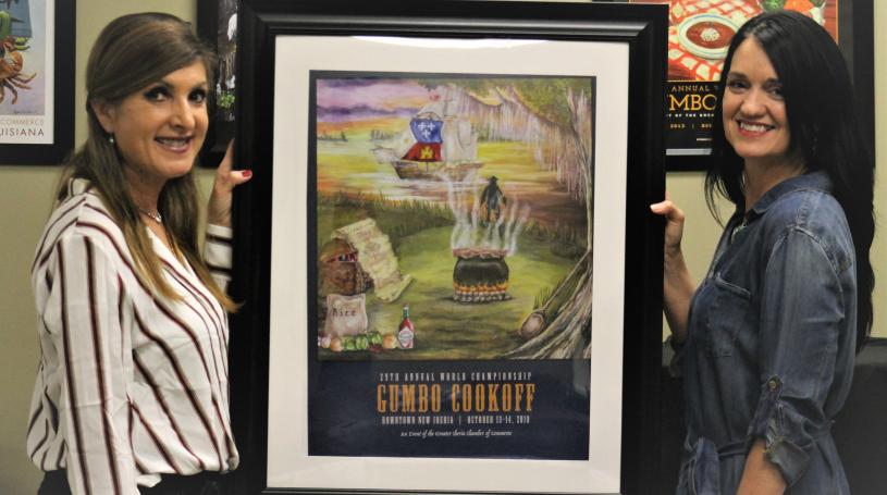 Gumbo Cookoff 2018, Official Poster by Annette Fruser and the Arc of Acadiana